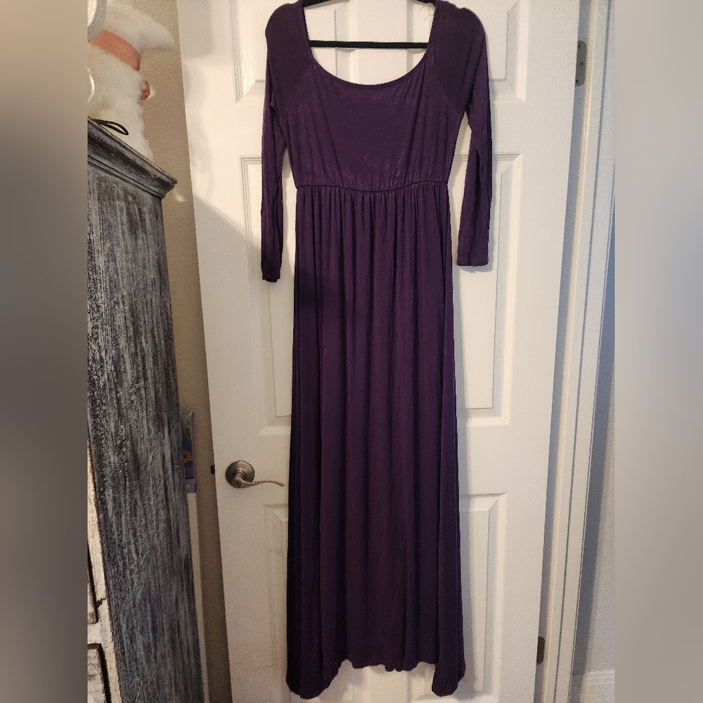 Pinkblush Purple Long Sleeve Dress - Picture 6 of 7